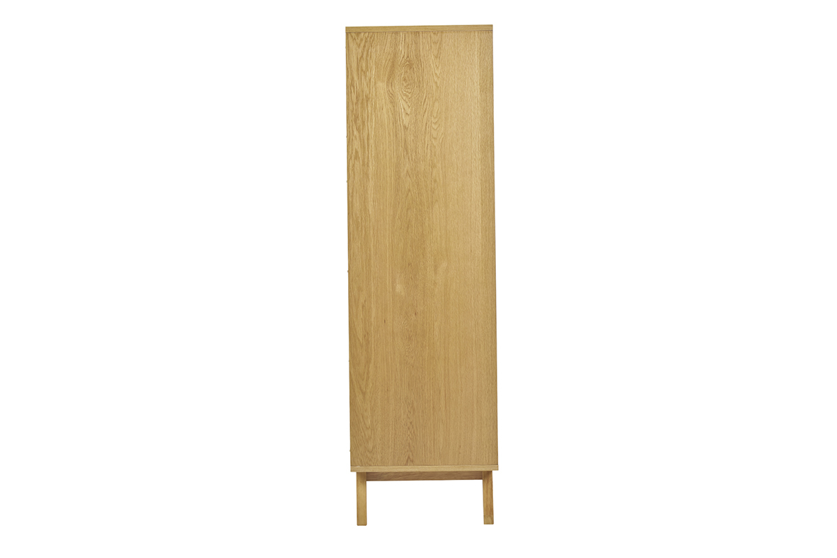 buffet haut scandinave bois clair hévéa l60 cm leena buffet haut scandinave bois clair hévéa l60 cm leena
