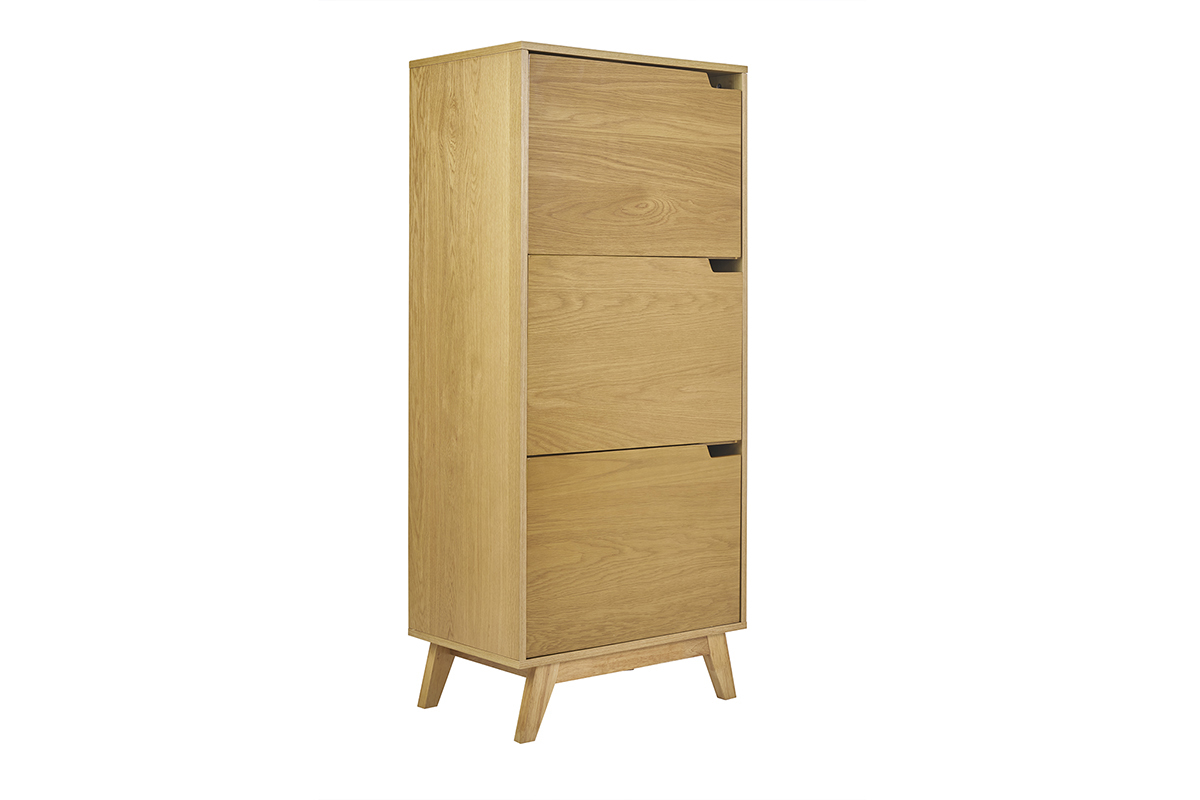buffet haut scandinave bois clair hévéa l60 cm leena buffet haut scandinave bois clair hévéa l60 cm leena