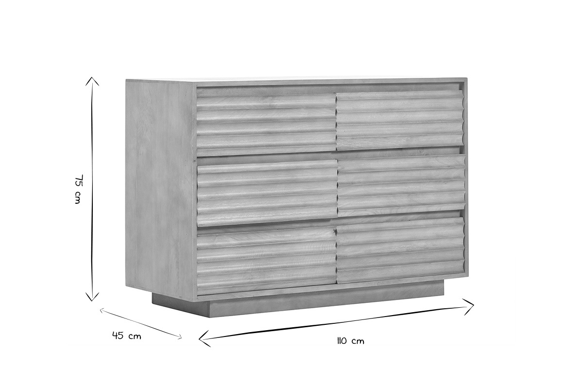 commode en bois manguier massif 6 tiroirs l110 matcha commode en bois manguier massif 6 tiroirs l110 matcha