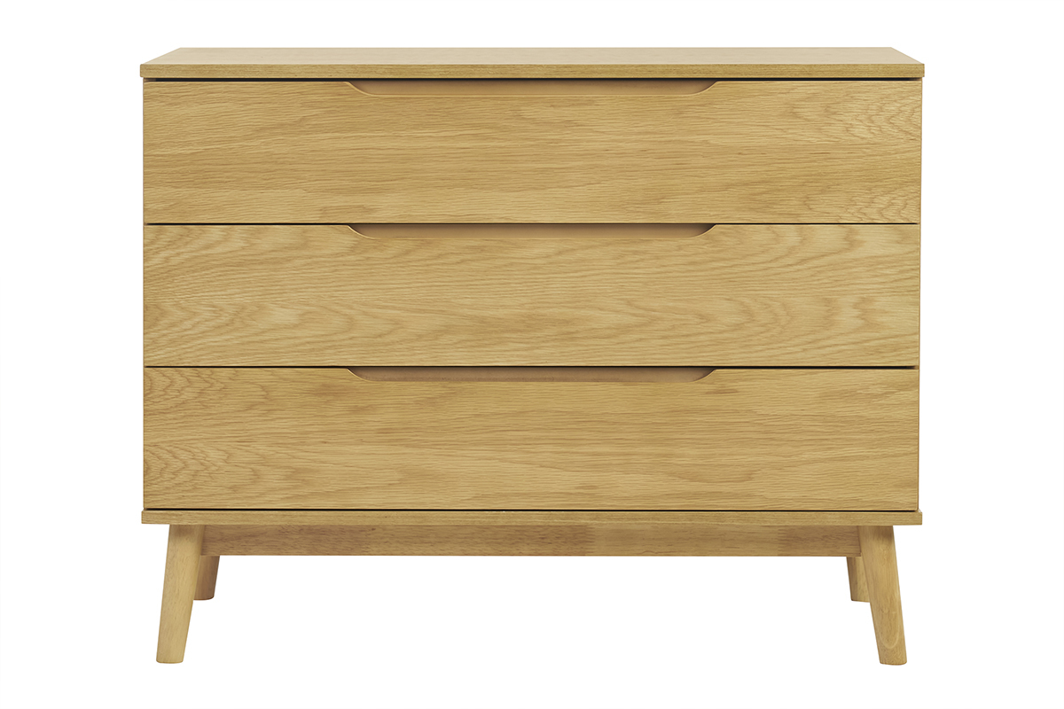 commode scandinave bois clair chêne 3 tiroirs l90 cm felix commode scandinave bois clair chêne 3 tiroirs l90 cm felix